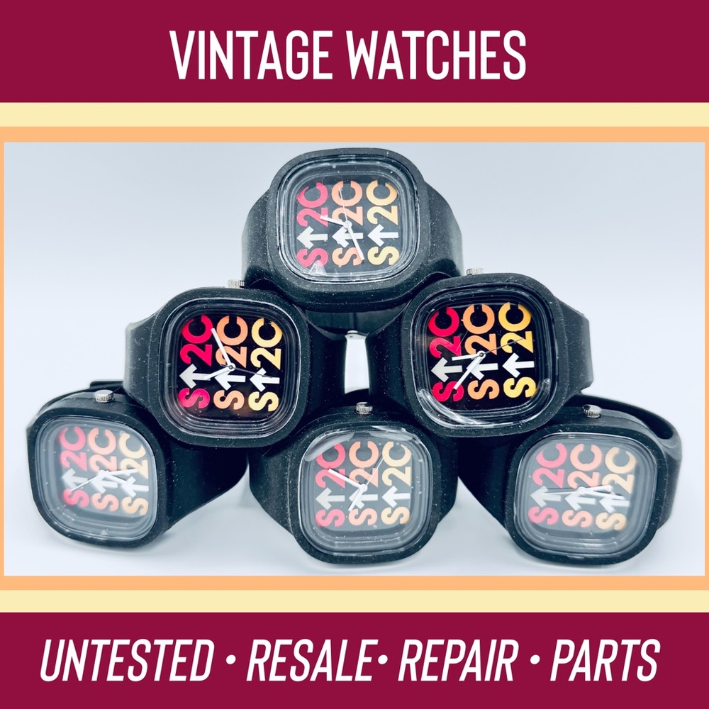 6 Used Untested S^2C Unisex Watch Lot / Bundle